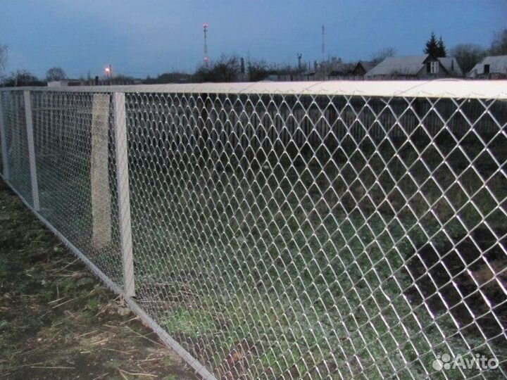 Забор, сетка рабица