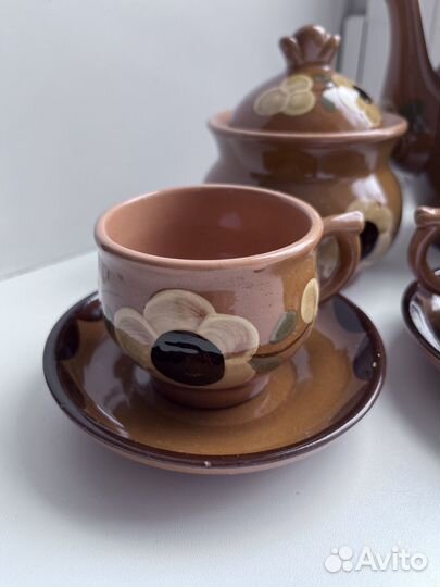 Сервиз кофейный глиняный