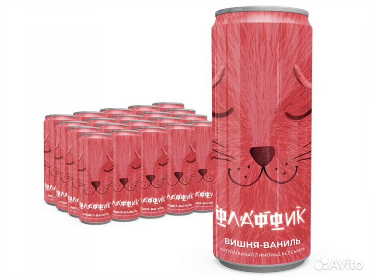 Натуральный лимонад Флаффик, Вишня-ваниль