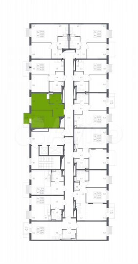 1-к. квартира, 35,1 м², 17/17 эт.