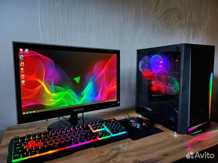 Игровой компьютер Ryzen 7 2700/Rx580 8gb/16gb