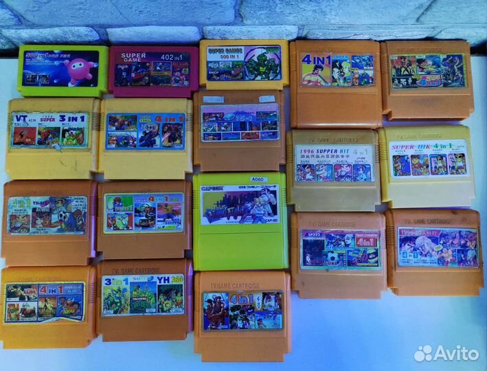 Картриджи Dendy (Денди) 8бит