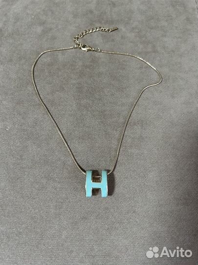 Цепочка с кулоном hermes