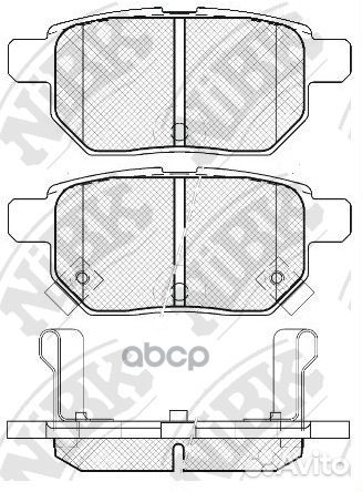 Колодки тормозные toyota corolla 1.4 VVT-I 02