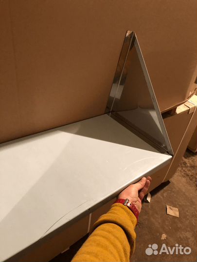 Полка из нержавейки 1,5м