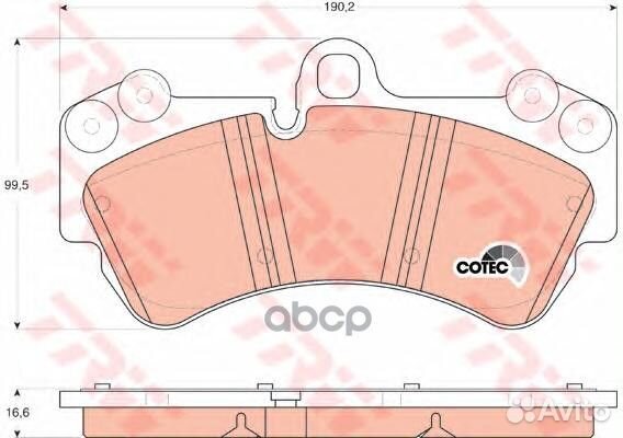 К-т дисков. тормоз. колодок GDB1547 TRW