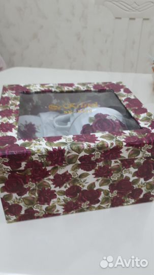 Подарочный набор кружек с блюдцами 2 шт