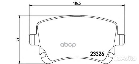 Колодки тормозные дисковые зад LCV P85076 B
