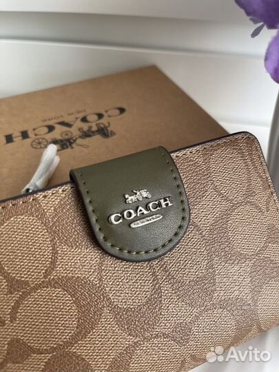 Кошелёк coach натуральная кожа