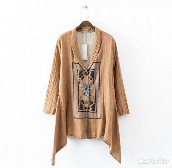 Накидка мешковина ручная работа