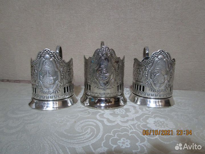 Подстаканники 50-х годов, эпохи СССР