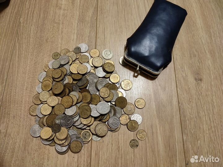 Советские монеты СССР вмесите с кошельком