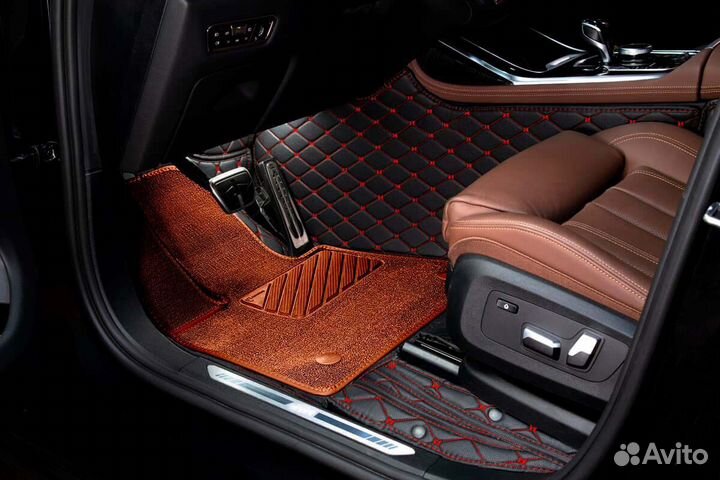 3D Коврики Geely Салон Багажник из Экокожи