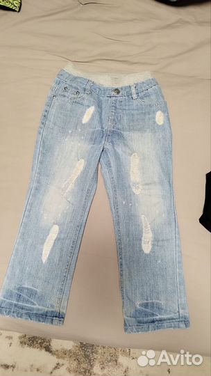 Жилет и джинсы комплектом на мальчика 6/8 лет