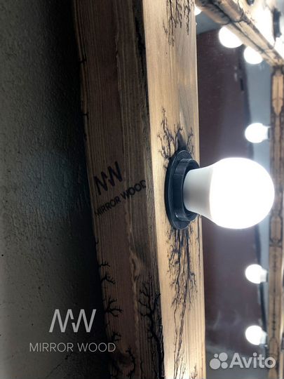 Зеркало напольное в полный рост с лампочками