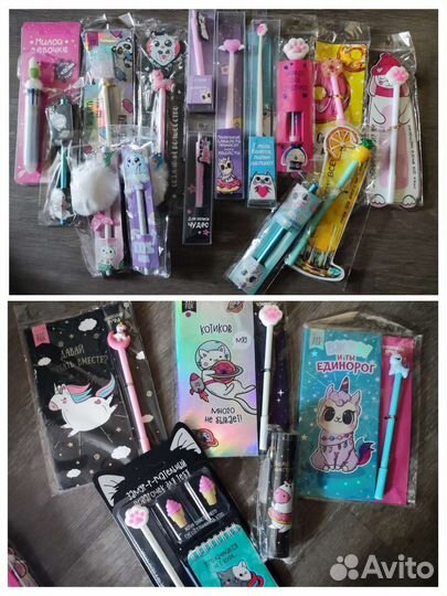 Ручки, наборы. В няшном стиле