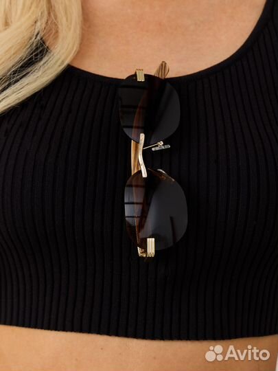 Солнцезащитные очки с деревянными дужками YC