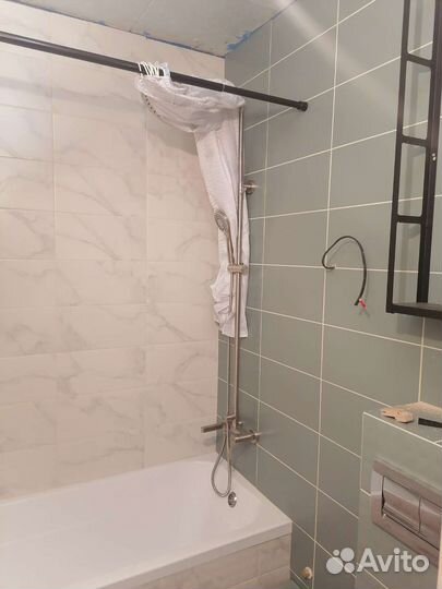 Ремонт санузла, укладка плитки, фартук на кухню