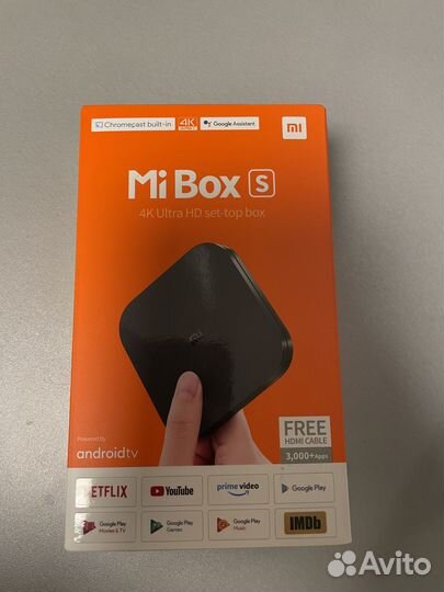 Тв-приставка Xiaomi Mi Box S Global, черный
