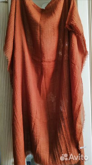 Новый тонкий шарф-палантин вискоза /хлопок 180х75