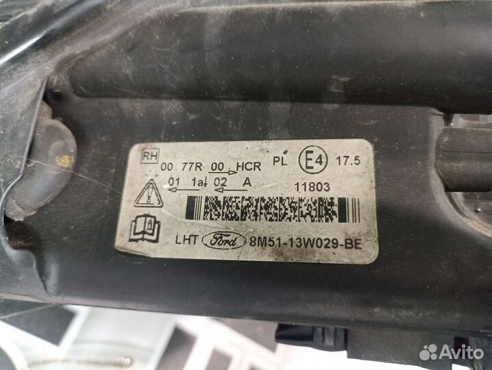 Фара правая Ford Focus 2 рестайлинг