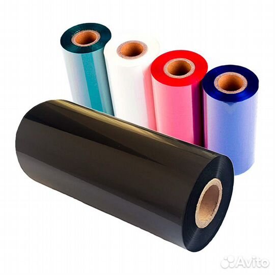 Красящая лента (риббон) WAX 60x300 красная