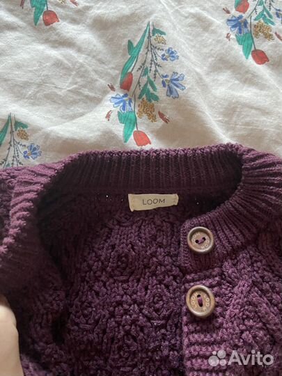 Вязаный костюм детский 68