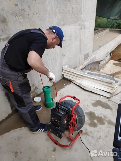 Устранение засоров прочиска канализации