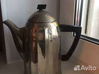 Хромированный кофейник