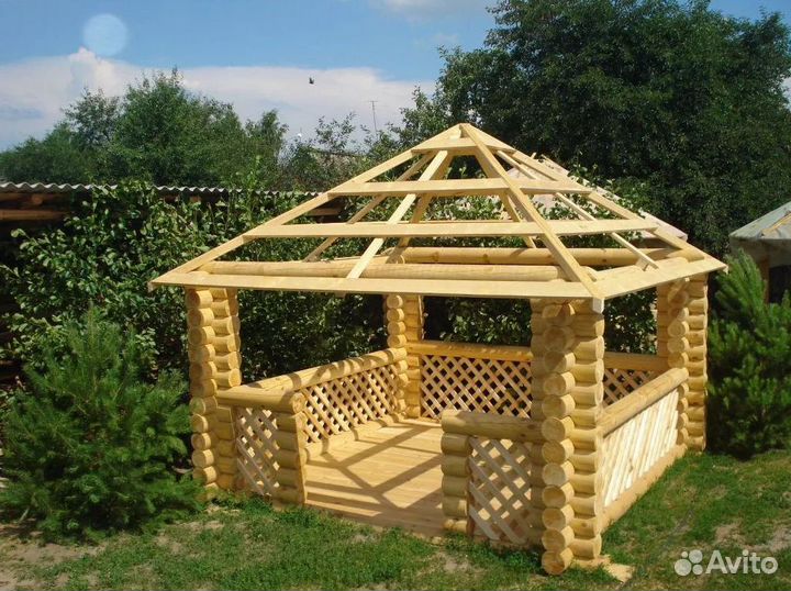 Деревянные беседки для дачи и загородного дома