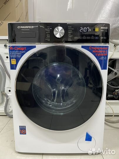 Новая стиральная машинка на 10кг Maunfeld с сушкой