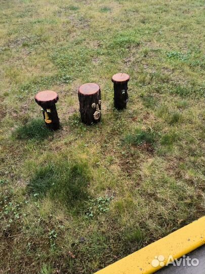 Фигуры садовые из дерева