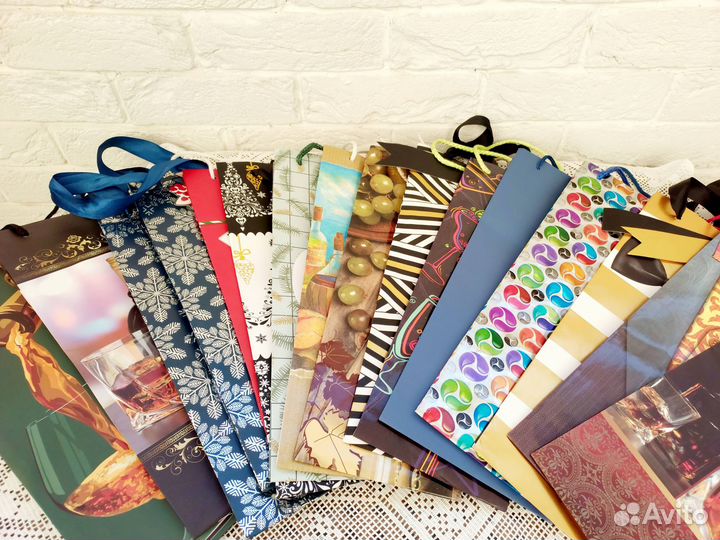 Пакеты подарочные узкие 20 шт