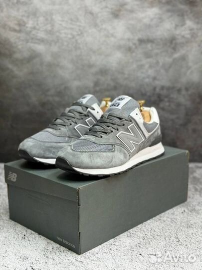 Кроссовки new balance 574 серые