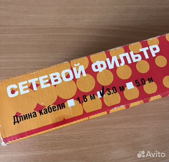 Сетевой фильтр buro на 6 розеток