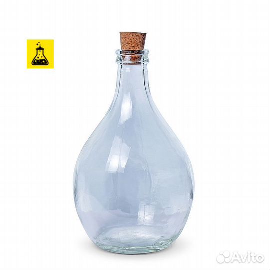 Бутыль 3 л дамижана с пробкой