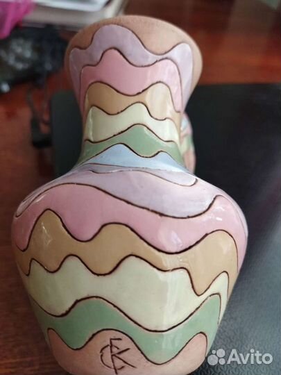 Набор ручной работы- ваза, колокольчик,солонка