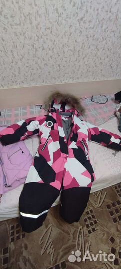 Комбинезон зимний на девочку, платье, обувь