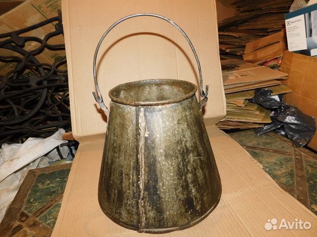 Старинное,жестяное ведро под конус. качественное к
