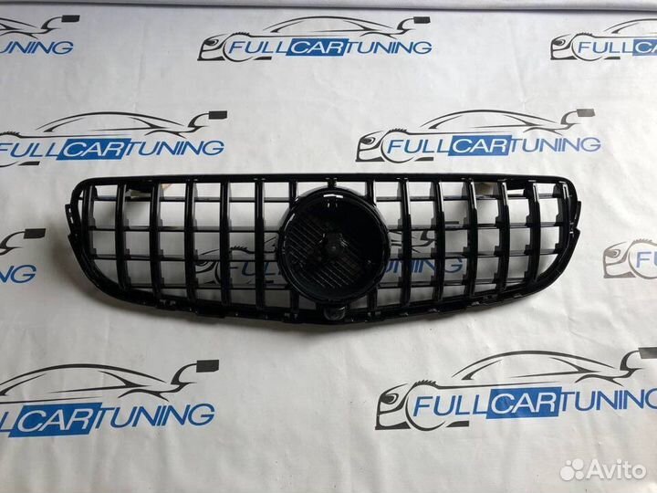 Решетка радиатора Mercedes GLC x253 черная AMG GT