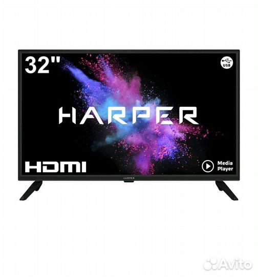 Телевизор 32 дюйма. Новый. Harper