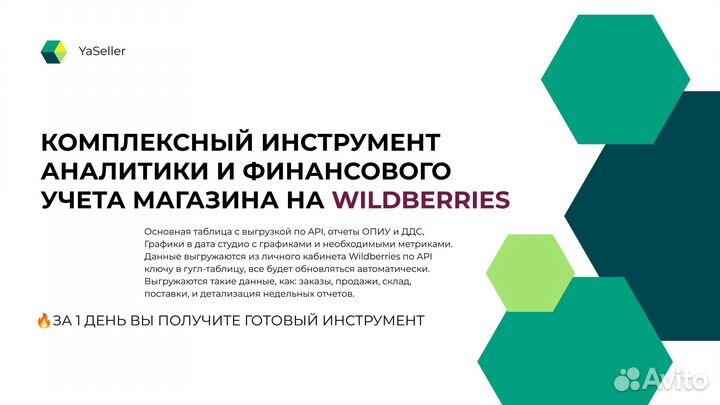 Аналитика Wildberries оцифровка и финансовый учёт