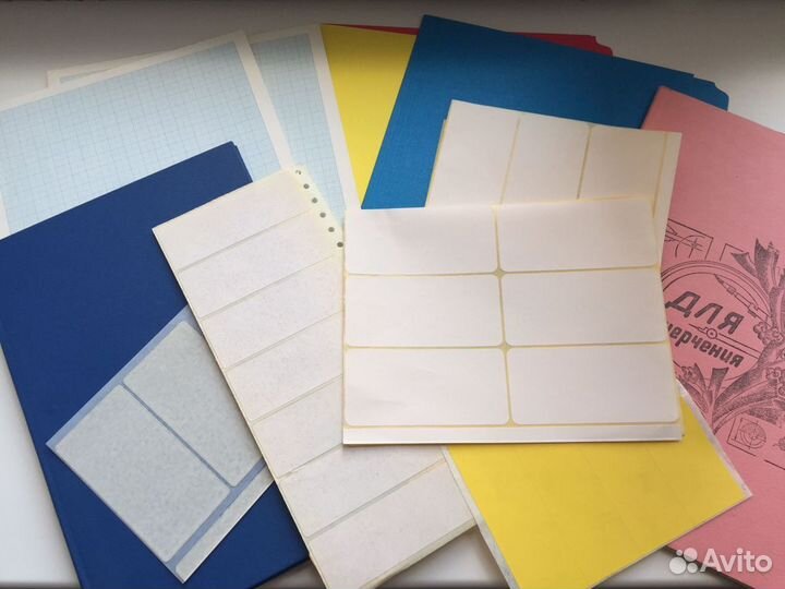 Канцелярские товары: папки, файлы, стикеры и др