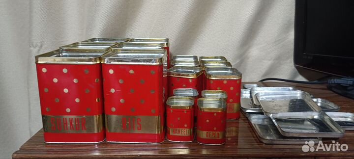 Жестяные банки СССР набор