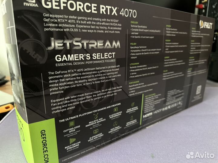 Palit RTX 4070 Jetstream 12Gb