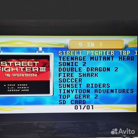 Игровая приставка Sega, слот MicroSD для игр