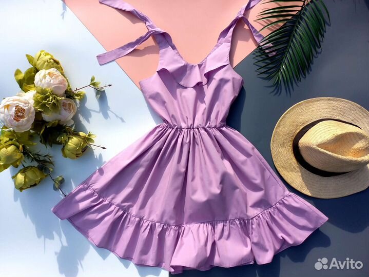 Сарафан для девочки 128+ ветровка мятная на флисе