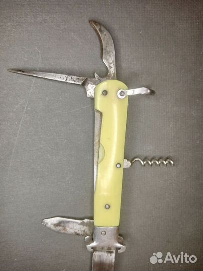 Нож СССР складной, с экстрактором и фиксатором