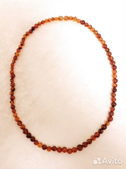 Винтажные бусы из Балт. Янтаря (длинна 53 см.)