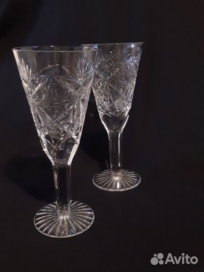 Фужеры хрустальные СССР